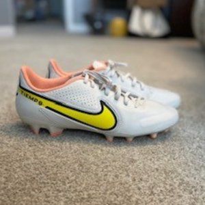 NIKE TIEMPO LEGEND 9 ACADEMY FG - PHANTOM/SUNSET GLOW/YELLOW STRIKE
